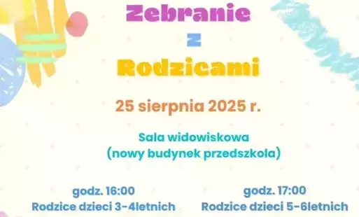 Zdjęcie do Zebranie z rodzicami